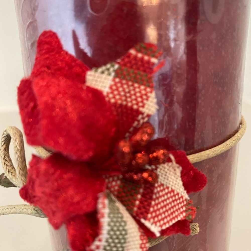 Pier 1 Cinnamon Red Candle  NWT - Picture 2 of 3